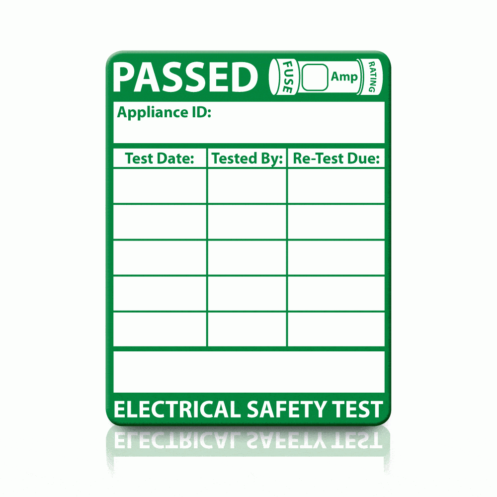 Multi Date Passed PAT Test Labels