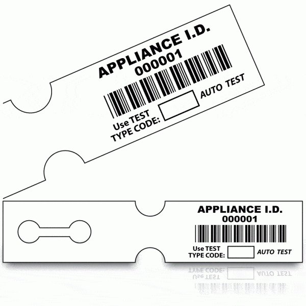 Tuff Tag Barcode Appliance ID Labels