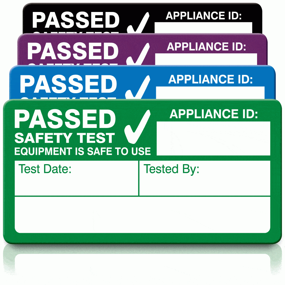 Passed PAT Test Labels
