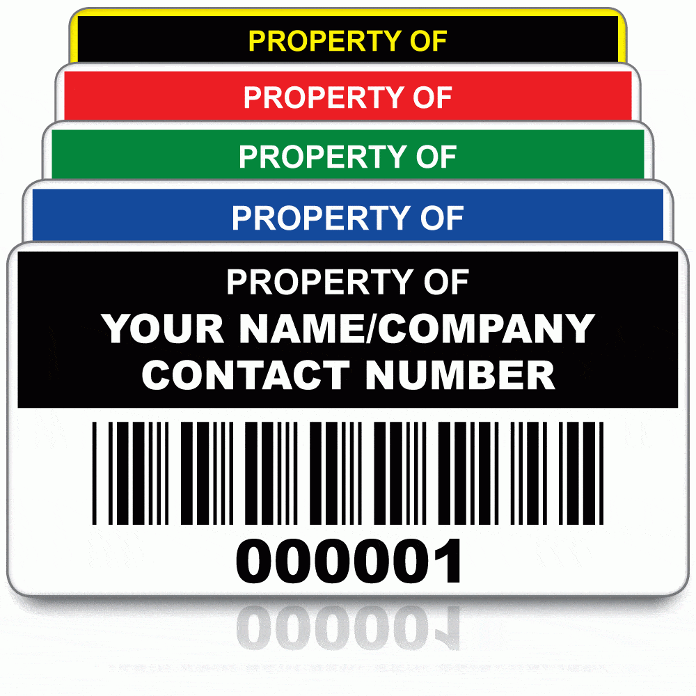 Barcode Asset Label