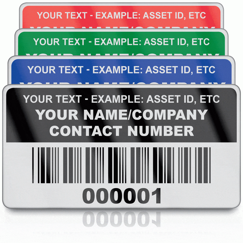 asset labels outdoors