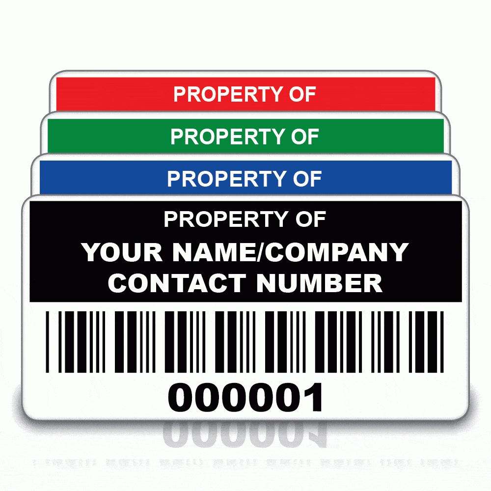 Barcode asset labels