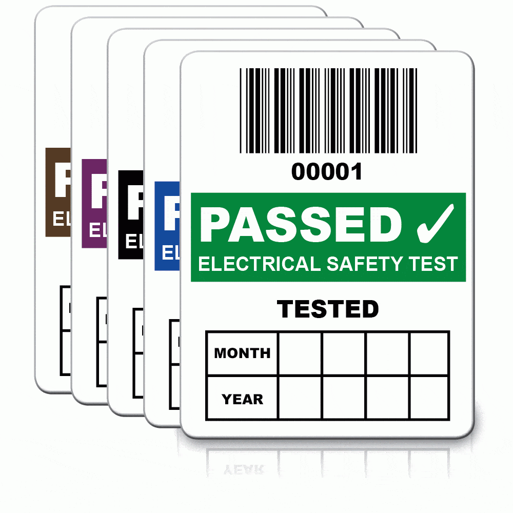 Custom PAT Test Labels