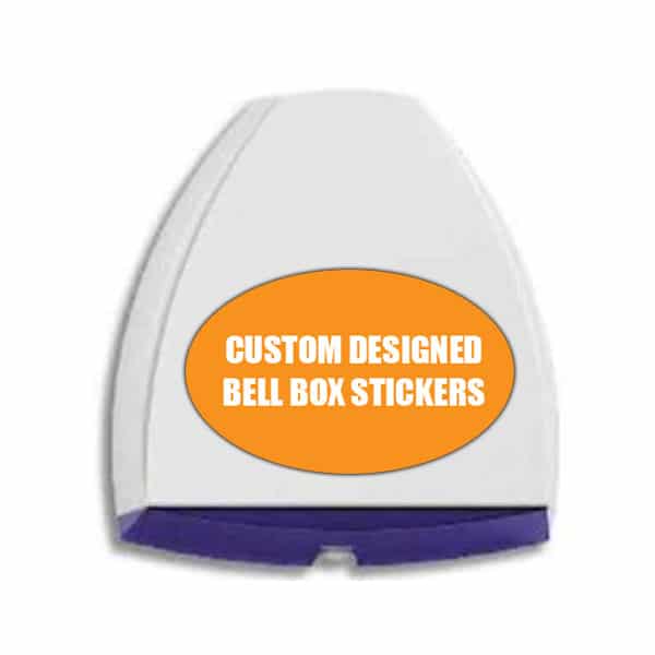 Bell Box Stickers Oval Pack of 25