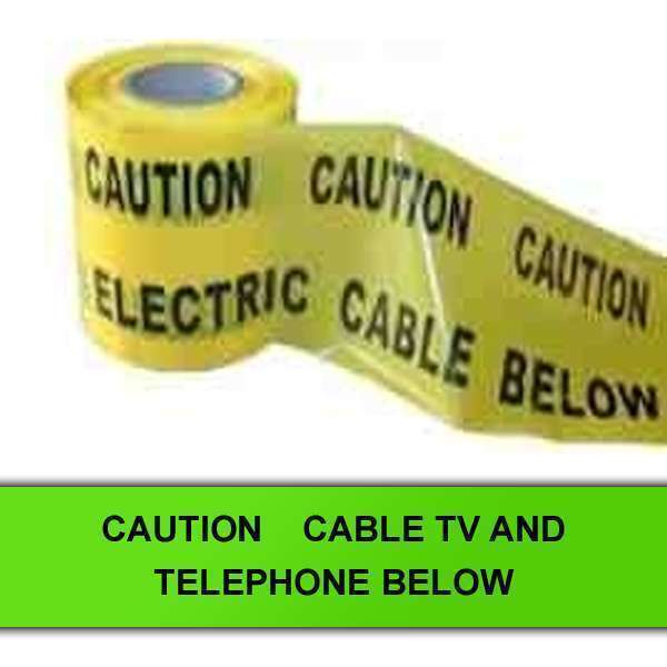 Cable TV & Telephone Underground Tape