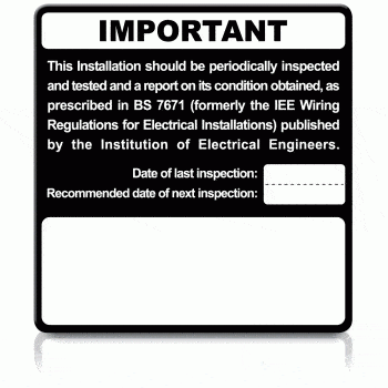 Budget Periodic Inspection Labels