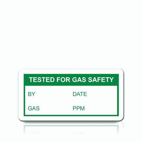 Tested for Gas Safety Appliance Testing Stickers