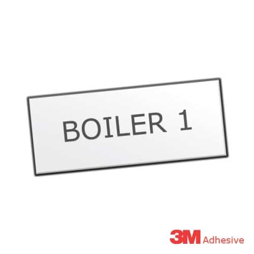 Boiler No's Engraved Label