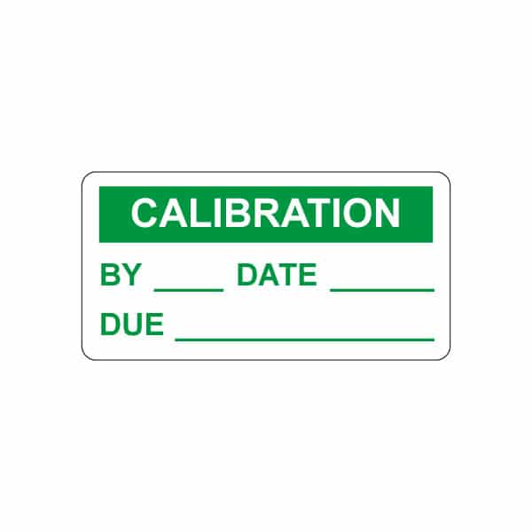 Calibration Tamper Resistant Calibration Labels