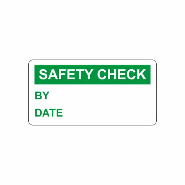 Safety Check Tamper Resistant Calibration Labels