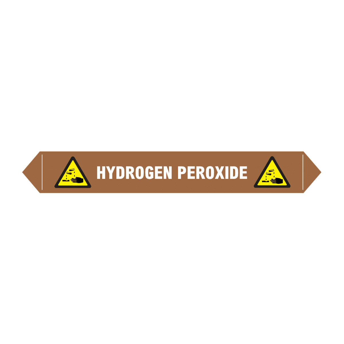 Flow marker Pk of 5 hydrogen peroxide