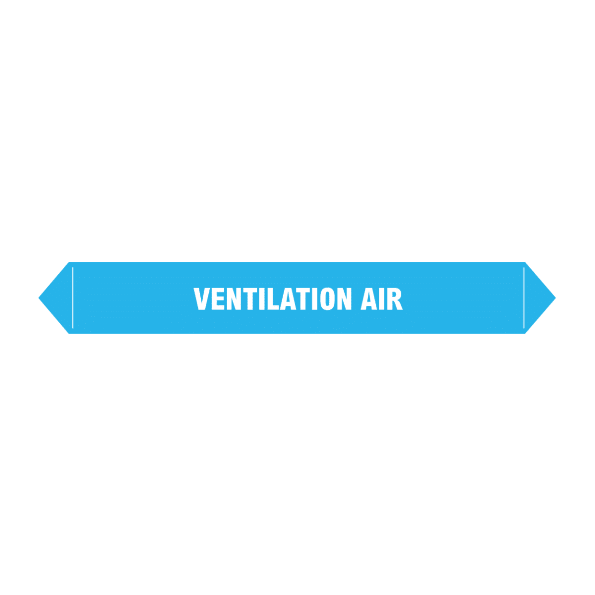 Flow marker Pk of 5 ventilation air